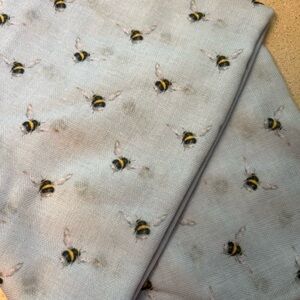 Wrendale Designs by Hannah Dale Scarf Light Blue Bee Print Fabric Scarf